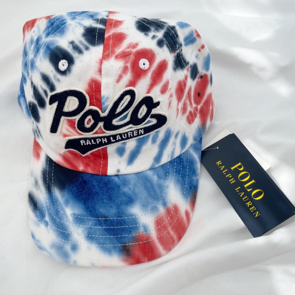 SOLD// Polo Ralph Lauren Tie-dye Logo Cap - Picture 1 of 13